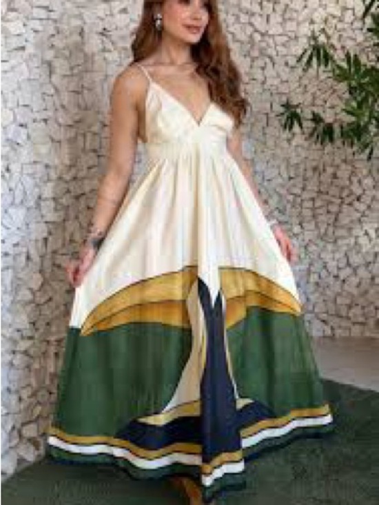 FARM Rio Dresses & Skirts - NEW FARM Rio Cream Toucan Maxi Dress Green Gold Tuca Exotic Tropical Resortwear